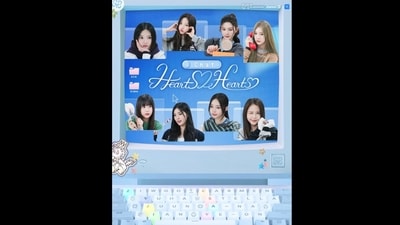 SM Entertainment's new girl group, Hearts2Hearts, debuted on February 24, 2025, with their single album The Chase. (Courtesy: Channel K )