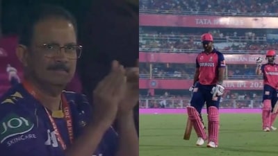 Nitish Rana was dismissed for just 8 off 9