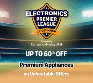 Amazon Electronics Premier League: Grab the best deals on home appliances. Amazon Electronics Premier League: Grab the best deals on home appliances.