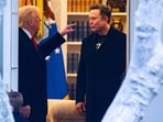 US President Donald Trump and Elon Musk speak to each other. US President Donald Trump and Elon Musk speak to each other.