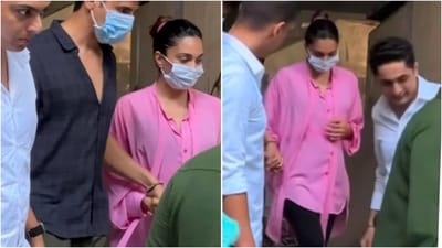 Kiara Advani, in her recent look, showcased her chic maternity style in a pink top and black leggings. (Instagram) Kiara Advani, in her recent look, showcased her chic maternity style in a pink top and black leggings. (Instagram)