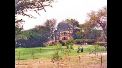 A mausoleum at the Delhi Golf Club. (HT File) A mausoleum at the Delhi Golf Club. (HT File)