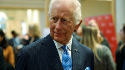 King Charles III was hospitalized on Thursday. (REUTERS)