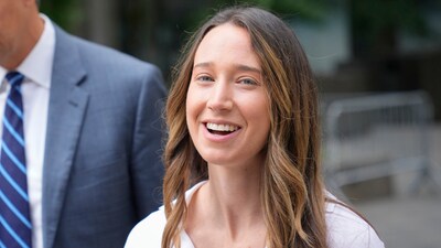 FILE - Charlie Javice leaves Federal Court, Wednesday, Aug. 23, 2023, in New York. (AP Photo/John Minchillo, File) (AP) FILE - Charlie Javice leaves Federal Court, Wednesday, Aug. 23, 2023, in New York. (AP Photo/John Minchillo, File) (AP)