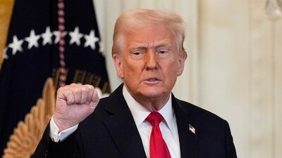 Donald Trump said the tariffs would go into effect on April 2 and that the US would start to collect them a day later. (AP)