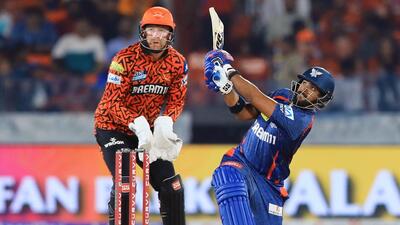 Lucknow Super Giants' Nicholas Pooran in action against Sunrisers Hyderabad on Thursday. (ANI) Lucknow Super Giants' Nicholas Pooran in action against Sunrisers Hyderabad on Thursday. (ANI)