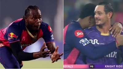 Brad Hogg wasn't too impressed with Shimron Hetmyer meeting Quinton de Kock right after RR's loss against KKR (X/PTI) Brad Hogg wasn't too impressed with Shimron Hetmyer meeting Quinton de Kock right after RR's loss against KKR (X/PTI)