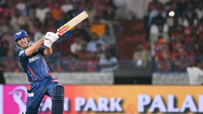 Meanwhile, Mitchell Marsh hammered 52 runs off 31 balls for LSG. (PTI) Meanwhile, Mitchell Marsh hammered 52 runs off 31 balls for LSG. (PTI)