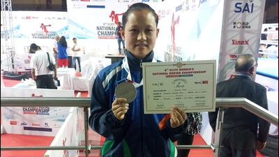 Sikkim’s Yasika Rai lost to Minakshi 5-0 but won a rare silver for her state at the Women’s Boxing Nationals 2025 (HT) Sikkim’s Yasika Rai lost to Minakshi 5-0 but won a rare silver for her state at the Women’s Boxing Nationals 2025 (HT)