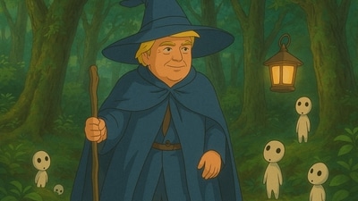 Donald Trump reimagined in a forest in a Ghibli-style photo (ChatGPT) Donald Trump reimagined in a forest in a Ghibli-style photo (ChatGPT)