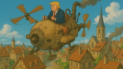 Donald Trump re-imagined in an Ghibli-style photo (ChatGPT) Donald Trump re-imagined in an Ghibli-style photo (ChatGPT)