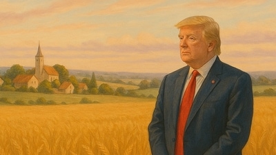 Donald Trump in a field in a Ghibli-style photo (ChatGPT) Donald Trump in a field in a Ghibli-style photo (ChatGPT)