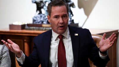 US National Security Advisor Mike Waltz at the White House in Washington, DC., (REUTERS File)