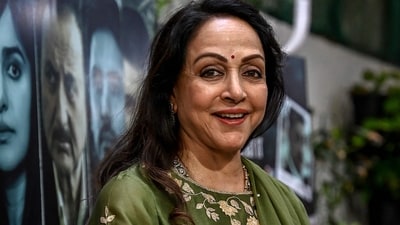 Hema Malini spoke about the misuse of AI and social media in Lok Sabha. (AFP) Hema Malini spoke about the misuse of AI and social media in Lok Sabha. (AFP)