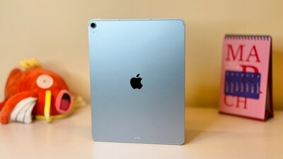 iPad Air M3 13" in Blue. (Shaurya Sharma - HT)