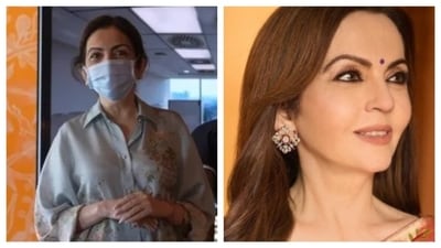 Nita Ambani showed how casual fashion is done in a floral co-ord set. (PC: IG/@ambani_update ) Nita Ambani showed how casual fashion is done in a floral co-ord set. (PC: IG/@ambani_update )