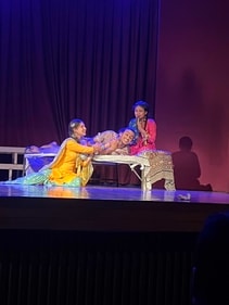 A scene from the play Chainpur ki Daastaan, which will be staged at Triveni Theatre Fest.