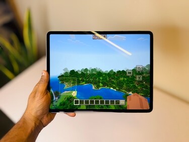 Gaming is a joy on the iPad Air M3, thanks to the large 13" screen and the power of M3 chip. (Shaurya Sharma - HT)
