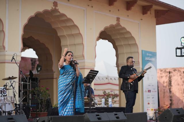 Vidya Shah at the festival (Jaigarh Heritage Festival) Vidya Shah at the festival (Jaigarh Heritage Festival)