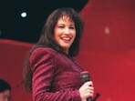 Tejano singer Selena Quintanilla performs at the Astrodome during the Houston Livestock Show and Rodeo on Feb. 26, 1995. (John Everett/Houston Chronicle via AP) Tejano singer Selena Quintanilla performs at the Astrodome during the Houston Livestock Show and Rodeo on Feb. 26, 1995. (John Everett/Houston Chronicle via AP)