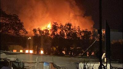 A major fire broke out at bio-energy firm Praj Matrix at Urawade near Pirangut in Mulshi tehsil of Pune district on Friday evening, police said. (HT)