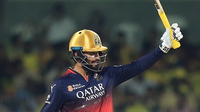 Rajat Patidar scored his first half-century as captain of RCB. He smashed 51 runs in 32 balls.  (ANI)