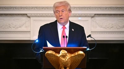 US President Donald Trump announced a 25 per cent tariff on auto imports. (AFP) US President Donald Trump announced a 25 per cent tariff on auto imports. (AFP)