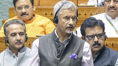 External affairs minister S Jaishankar speaks in the Lok Sabha during the Budget session of the Parliament in New Delhi on Friday. (Sansad TV/ANI) External affairs minister S Jaishankar speaks in the Lok Sabha during the Budget session of the Parliament in New Delhi on Friday. (Sansad TV/ANI)