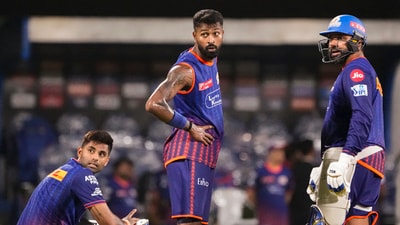MI captain Hardik Pandya is set to mark his return after a suspension in the first game of this season. (PTI) MI captain Hardik Pandya is set to mark his return after a suspension in the first game of this season. (PTI)
