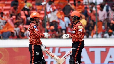 Sunrisers Hyderabad batters Travis Head and Abhishek Sharma during a IPL 2025 match. (PTI) Sunrisers Hyderabad batters Travis Head and Abhishek Sharma during a IPL 2025 match. (PTI)