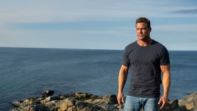 Alan Ritchson in a still from the Prime Video web series Reacher.