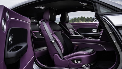 In configuring the Black Badge Spectre, buyers can select from 44,000 colors or even commission a custom shade that suits their preferences. The cabin showcases a customisable illuminated grille and treadplates, as well as a star-pattern Illuminated Fascia featuring 5,500 illuminated elements against a Piano Black backdrop. In configuring the Black Badge Spectre, buyers can select from 44,000 colors or even commission a custom shade that suits their preferences. The cabin showcases a customisable illuminated grille and treadplates, as well as a star-pattern Illuminated Fascia featuring 5,500 illuminated elements against a Piano Black backdrop.