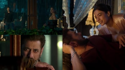 Salman Khan and Rashmika Mandanna in Sikandar song Hum Aapke Bina Salman Khan and Rashmika Mandanna in Sikandar song Hum Aapke Bina