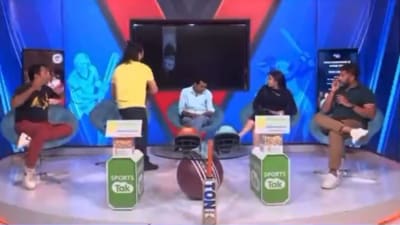 Anchor breaks TV screen Anchor breaks TV screen