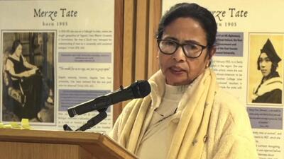 West Bengal chief minister Mamata Banerjee at the University of Oxford. (PTI) West Bengal chief minister Mamata Banerjee at the University of Oxford. (PTI)