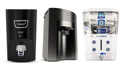 Grab huge discounts on Aquaguard, Kent, Pureit, Livpure, and AO Smith water purifiers. Shop now!