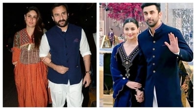 Take men's ethnicwear style notes from Bollywood actors Saif Ali Khan and Ranbir Kapoor who are wearing Nehru jacket and Bandhgala vest (respectively.) (Pinterest) Take men's ethnicwear style notes from Bollywood actors Saif Ali Khan and Ranbir Kapoor who are wearing Nehru jacket and Bandhgala vest (respectively.) (Pinterest)