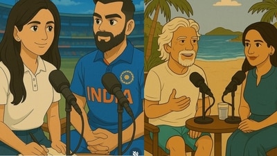 The images appeared to depict Mehta in conversation with several notable figures, (Instagram/@karimehta05) The images appeared to depict Mehta in conversation with several notable figures, (Instagram/@karimehta05)