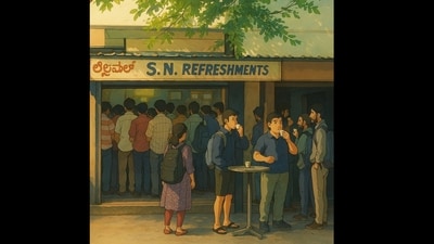 SN Refreshments – Iconic dosas and idlis in a magical Ghibli-inspired setting.  (@athikunte)