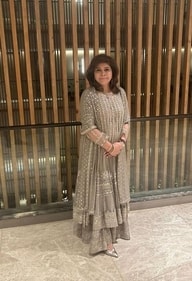 Designer Romaa in her creation Designer Romaa in her creation
