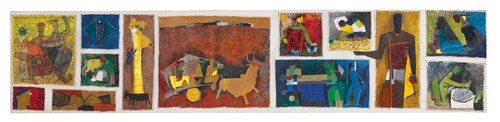 MF Husain’s artwork Untitled (Gram Yatra) has become the most expensive modern Indian painting ever auctioned MF Husain’s artwork Untitled (Gram Yatra) has become the most expensive modern Indian painting ever auctioned