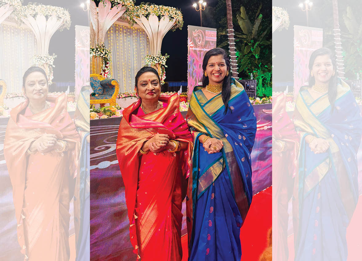 Shraddha Lakham Sawant Bhonsle and mother-in-law Shubhadadevi Khem Sawant Bhonsle. (Sawantwadi Palace) Shraddha Lakham Sawant Bhonsle and mother-in-law Shubhadadevi Khem Sawant Bhonsle. (Sawantwadi Palace)