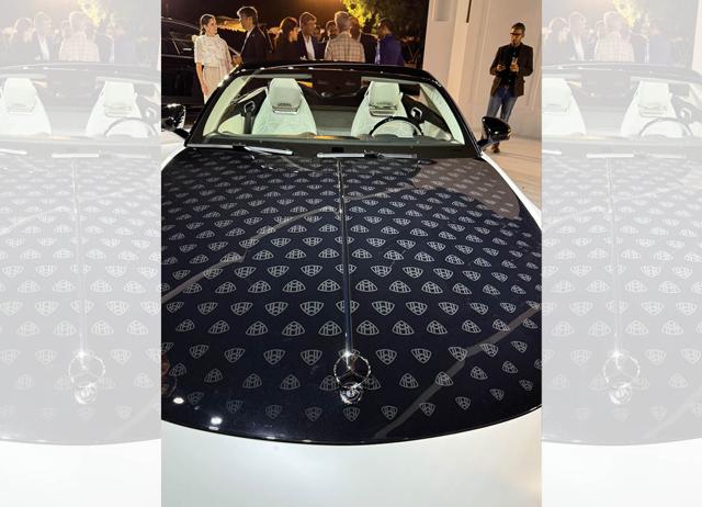 The Monogram Series features an intricate Maybach pattern on its bonnet. The Monogram Series features an intricate Maybach pattern on its bonnet.