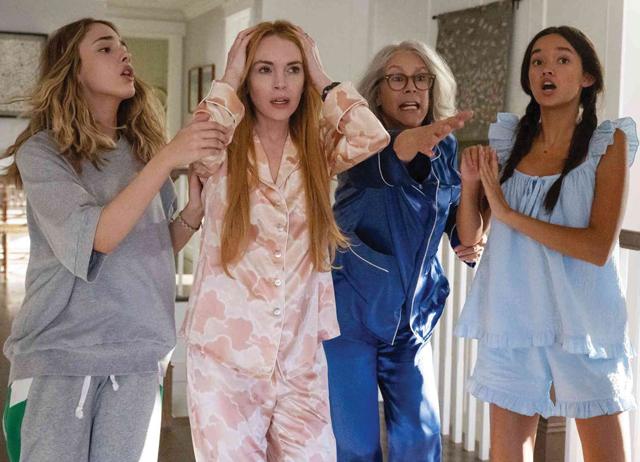 Lindsay Lohan and Jamie Lee Curtis are back in Freakier Friday, but this time it’s a four-body problem. Lindsay Lohan and Jamie Lee Curtis are back in Freakier Friday, but this time it’s a four-body problem.