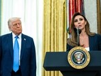 US President Donald Trump and Alina Habba, interim US attorney for New Jersey, during a swearing-in ceremony in the Oval Office of the White House in Washington, DC, US. Habba, who represented Trump in several high-profile lawsuits before his 2024 election victory, was announced as the interim US Attorney for New Jersey on Monday. US President Donald Trump and Alina Habba, interim US attorney for New Jersey, during a swearing-in ceremony in the Oval Office of the White House in Washington, DC, US. Habba, who represented Trump in several high-profile lawsuits before his 2024 election victory, was announced as the interim US Attorney for New Jersey on Monday.