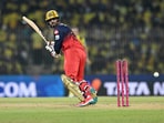 Royal Challengers Bengaluru's Jitesh Sharma in action against Chennai Super Kings