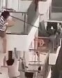 The fire spread swiftly through the building, and a dramatic video of two women at the PG accommodation scale down from their second-floor room emerged on social media. (HT Photo)