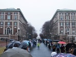 Student Workers of Columbia union members protest Columbia University’s recent policy changes and call for protection of international students, restoration of funding, and academic freedom at Columbia University in New York City, U.S. March 24, 2025. 