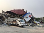 Earthquake news: In this image provided by The Myanmar Military True News Information Team, Damaged buildings caused by an earthquake is seen on Friday, March 28.