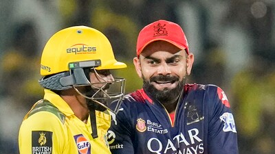 Ravindra Jadeja and Virat Kohli during CSK's run-chase vs RCB (PTI) Ravindra Jadeja and Virat Kohli during CSK's run-chase vs RCB (PTI)